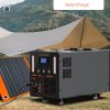 Mobile Power Bank 12kWh 5500W 230V AC Solar Power Station EV Charger