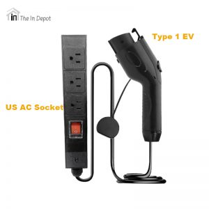 Vehicle to Load Type 1 EV to US AC Socket Discharge Cable