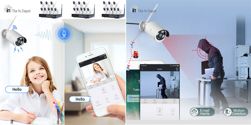 Video Surveillance WIFI Camera Kit Security Camera System