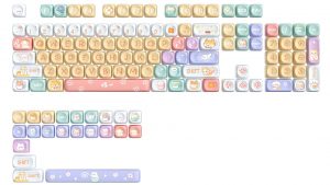 Lovely Dog MOA Keycaps set PBT Keycaps Dye Sublimation Key Cap Mechanical Keyboard Keycap