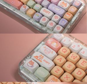 Lovely Dog MOA Keycaps set PBT Keycaps Dye Sublimation Key Cap Mechanical Keyboard Keycap
