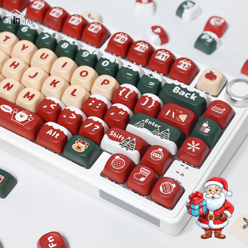 Merry Christmas MOA Keycaps set, PBT Keycaps Dye Sublimation for Mechanical Keyboard Key cap, Xmas Gift Key Cap Store Wholesale Keycap-004 Merry Christmas MOA Keycaps set, PBT Keycaps Dye Sublimation for Mechanical Keyboard Key cap, Xmas Gift Key Cap Store Wholesale Keycap-004
