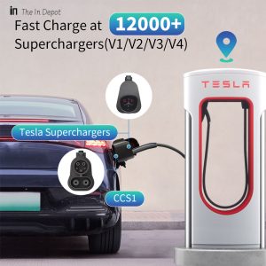 Tesla NACS To CCS Adapter 1000V500A 250kW Supercharger Fast Charge CCS1 EVs Tesla To CCS1 Adapter In Depot Online